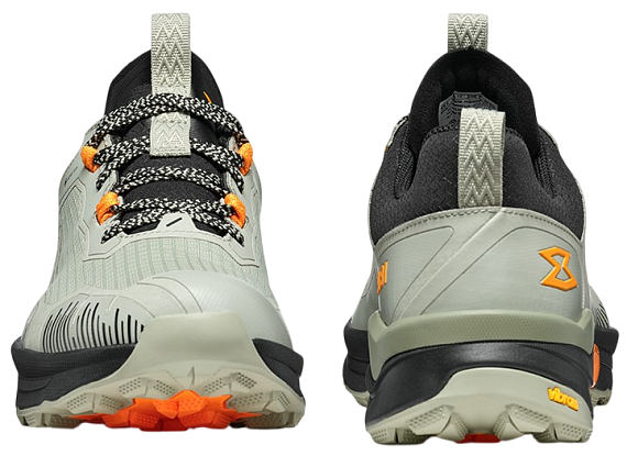 Кроссовки мужские Garmont 9.81 Engage Gtx Stone Grey/Marigold Orange - Фото 4 большая