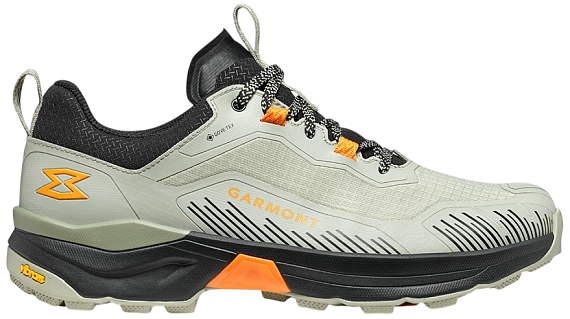 Кроссовки мужские Garmont 9.81 Engage Gtx Stone Grey/Marigold Orange - Фото 1 большая