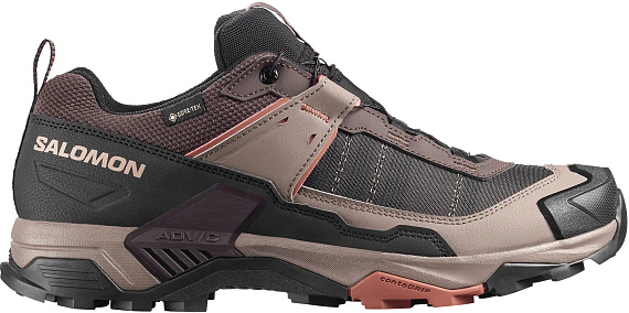 Кроссовки мужские Salomon X Ultra 5 Gtx Black Coffee/Walnut/Arabian Spice - Фото 1 большая