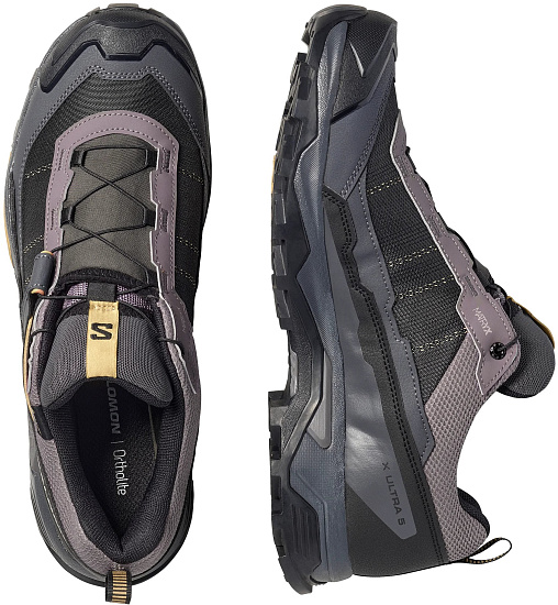 Кроссовки мужские Salomon X Ultra 5 Gtx Dark Gull Gray/Asphalt/Willow - Фото 2 большая