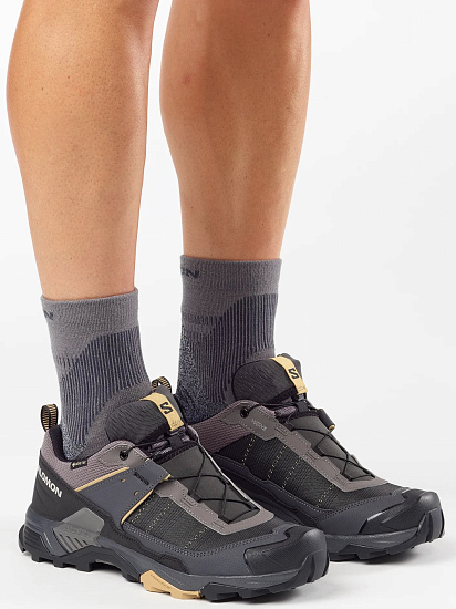 Кроссовки мужские Salomon X Ultra 5 Gtx Dark Gull Gray/Asphalt/Willow - Фото 4 большая