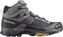 Кроссовки мужские Salomon X Ultra 5 Mid Gtx Dark Gull Gray/Asphalt/Willow