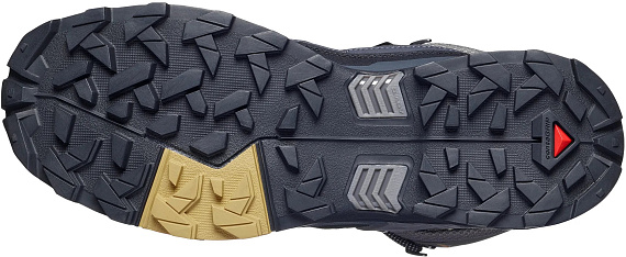 Кроссовки мужские Salomon X Ultra 5 Mid Gtx Dark Gull Gray/Asphalt/Willow - Фото 6 большая