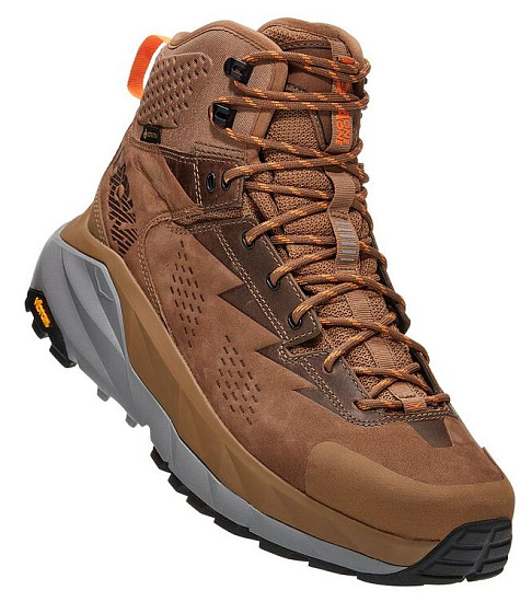 Кроссовки мужские Hoka Kaha GTX Otter/Persimmon Orange - Фото 2 большая
