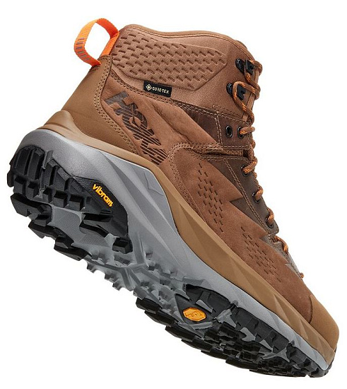 Кроссовки мужские Hoka Kaha GTX Otter/Persimmon Orange - Фото 3 большая