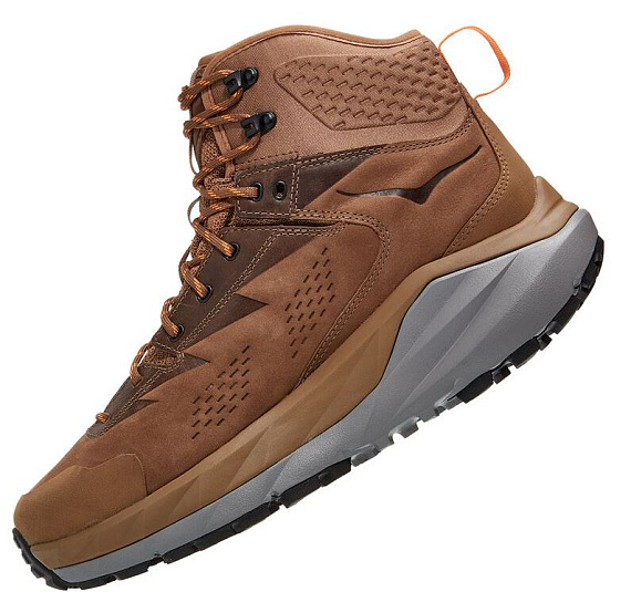 Кроссовки мужские Hoka Kaha GTX Otter/Persimmon Orange - Фото 4 большая