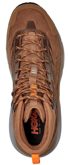 Кроссовки мужские Hoka Kaha GTX Otter/Persimmon Orange - Фото 5 большая