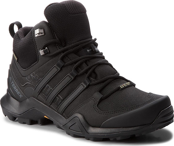 Кроссовки мужские Adidas Terrex Swift R2 Mid GTX Core Black - Фото 2 большая