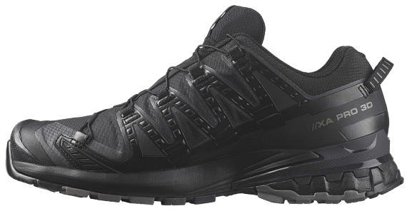 Кроссовки мужские Salomon Xa Pro 3D V9 Wide Gtx Black/Phantom/Pewter - Фото 2 большая