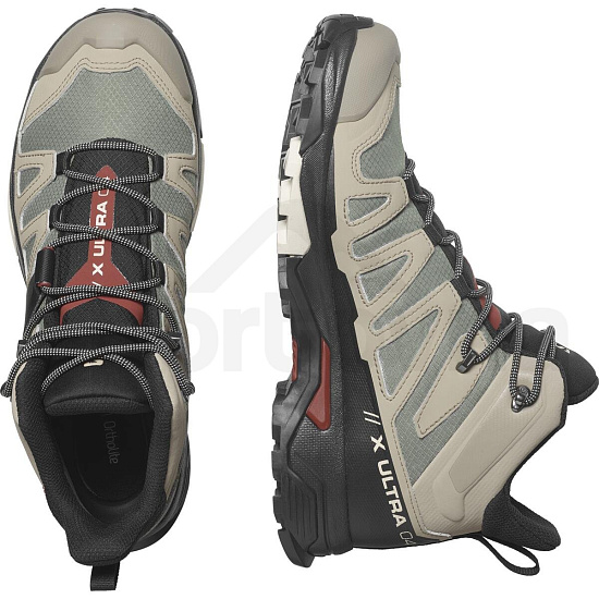 Кроссовки мужские Salomon X Ultra 4 Mid Gtx Vinkha/Black/Burn - Фото 5 большая