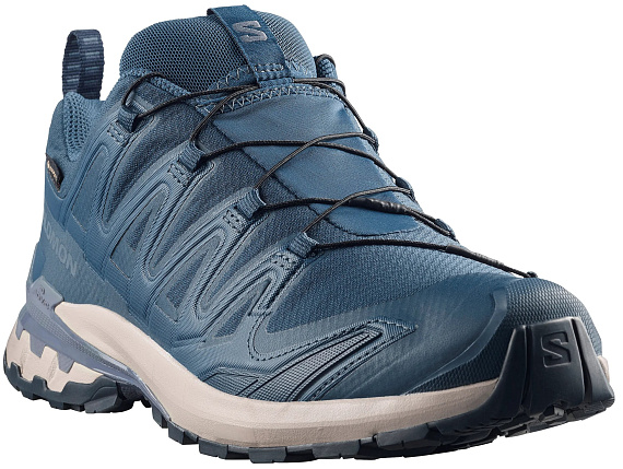 Кроссовки мужские Salomon Xa Pro 3D V9 Gtx Spellbound/Grisaille/Maritime Blue - Фото 4 большая