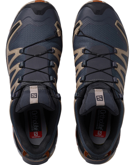 Кроссовки мужские Salomon XA Pro 3D V8 GTX Wide Ebony/Caramel Cafe/Black - Фото 7 большая