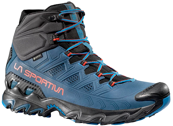 Кроссовки мужские La Sportiva Ultra Raptor II Mid Leather GTX Hurricane/Carbon - Фото 2 большая