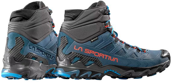 Кроссовки мужские La Sportiva Ultra Raptor II Mid Leather GTX Hurricane/Carbon - Фото 5 большая