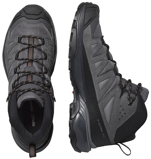Кроссовки мужские Salomon X Ultra 360 Ltr Mid Gtx Castlerock/Asphalt/Kelp - Фото 2 большая