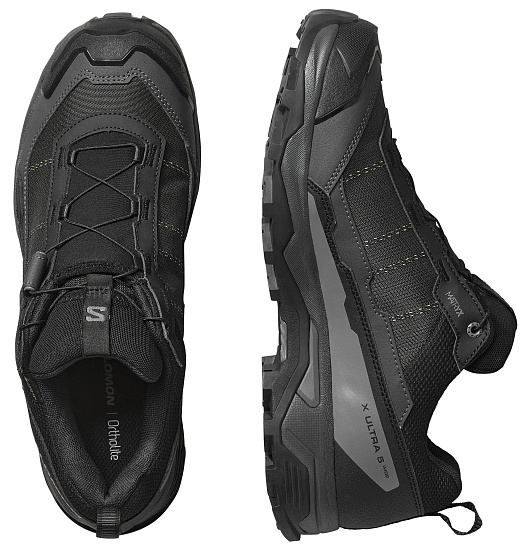Кроссовки мужские Salomon X Ultra 5 Wide Gtx Black/Asphalt/Castlerock - Фото 2 большая