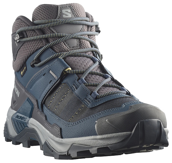 Кроссовки мужские Salomon X Ultra 5 Mid Gtx Spellbound/Asphalt/Black - Фото 5 большая