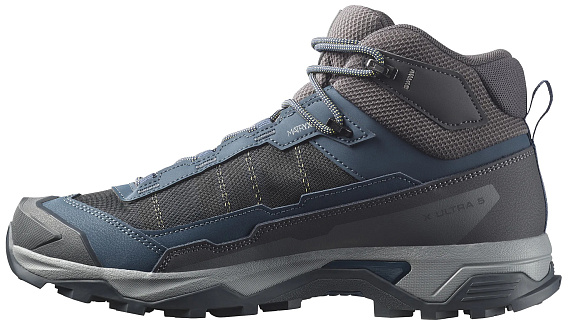 Кроссовки мужские Salomon X Ultra 5 Mid Gtx Spellbound/Asphalt/Black - Фото 3 большая