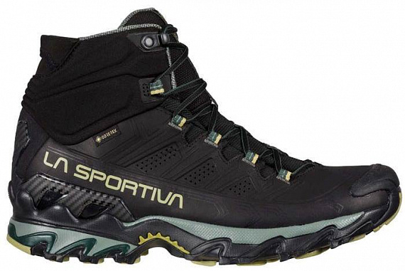 Треккинговые кроссовки La Sportiva Ultra Raptor II Mid Leather GTX Black/Cedar - Фото 1 большая