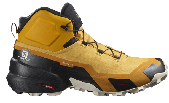 Кроссовки мужские Salomon Cross Hike Mid GTX Autumn Blaze/Black/Rainy Day - Фото 1 большая