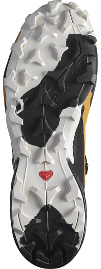 Кроссовки мужские Salomon Cross Hike Mid GTX Autumn Blaze/Black/Rainy Day - Фото 4 большая
