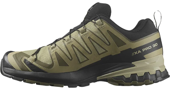 Кроссовки мужские Salomon Xa Pro 3D V9 Gtx Dried Herb/Black/Olive Night - Фото 4 большая