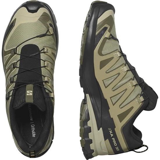 Кроссовки мужские Salomon Xa Pro 3D V9 Gtx Dried Herb/Black/Olive Night - Фото 6 большая