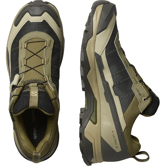 Кроссовки мужские Salomon X Ultra 5 Gtx Martini Olive/Gray Green/Blue Night - Фото 3 большая