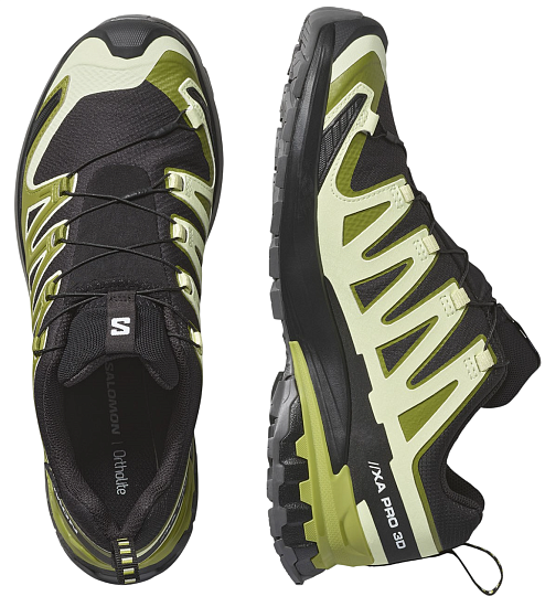 Кроссовки мужские Salomon Xa Pro 3D V9 Gtx Black/Lime Cream/Citron - Фото 5 большая