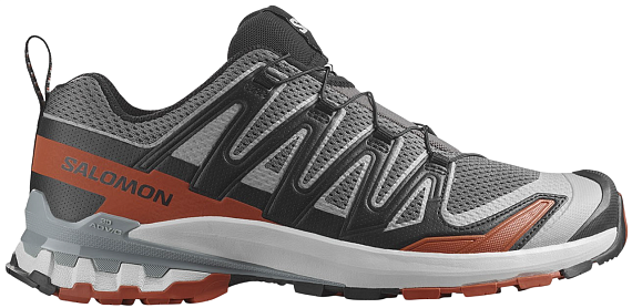 Кроссовки мужские Salomon Xa Pro 3D V9 Castlerock/Black/Burnt Ochre - Фото 1 большая