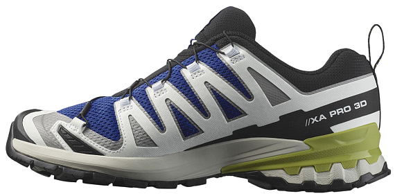 Кроссовки мужские Salomon Xa Pro 3D V9 Nautical Blue/Alloy/Citron - Фото 4 большая