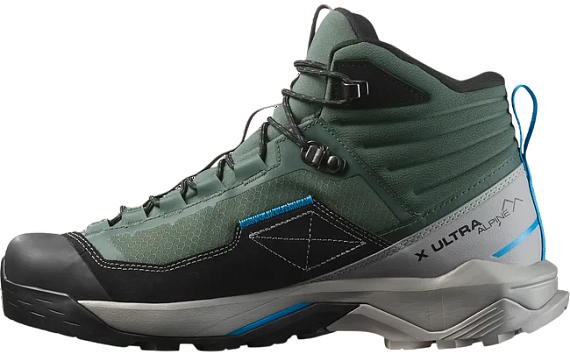 Кроссовки мужские Salomon X Ultra Alpine Mid Gtx Urban Chic/Black/Transcend Blue - Фото 2 большая