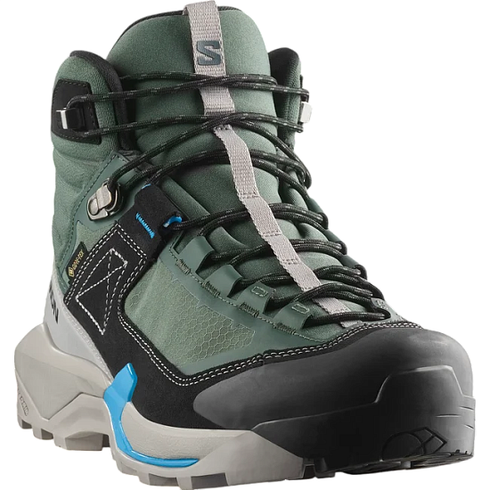Кроссовки мужские Salomon X Ultra Alpine Mid Gtx Urban Chic/Black/Transcend Blue - Фото 4 большая