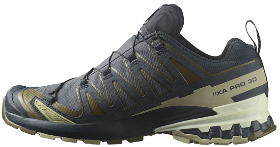 Кроссовки мужские Salomon Xa Pro 3D V9 Gtx India Ink/Olive Night/Aloe Wash - Фото 4 большая