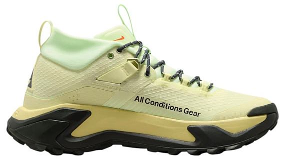 Кроссовки мужские Nike ACG Zegama Hike Life Lime/Dk Smoke Grey/Barely Volt/Smoke Grey/Safety Orange - Фото 4 большая