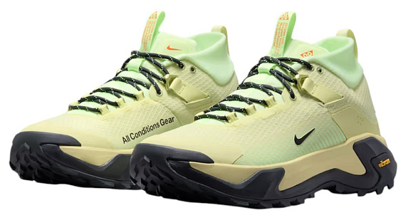 Кроссовки мужские Nike ACG Zegama Hike Life Lime/Dk Smoke Grey/Barely Volt/Smoke Grey/Safety Orange - Фото 6 большая