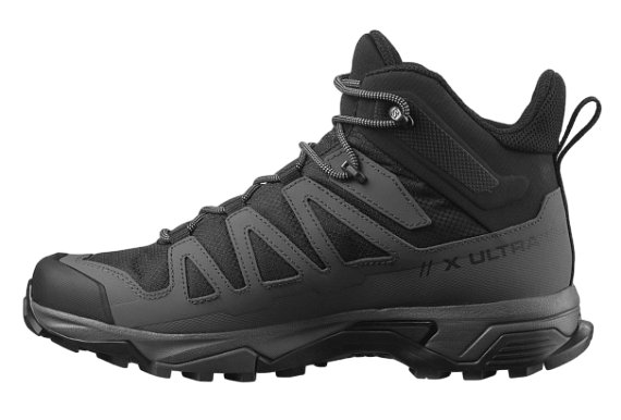 Кроссовки мужские Salomon X Ultra 4 Mid Wide Gtx Black/Magnet/Pearl Blue - Фото 2 большая