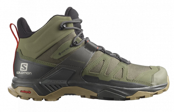 Кроссовки мужские Salomon X Ultra 4 Mid Gtx Deep Lichen Green/Peat/Kelp - Фото 1 большая