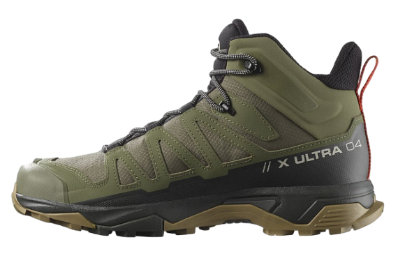Кроссовки мужские Salomon X Ultra 4 Mid Gtx Deep Lichen Green/Peat/Kelp - Фото 2 большая