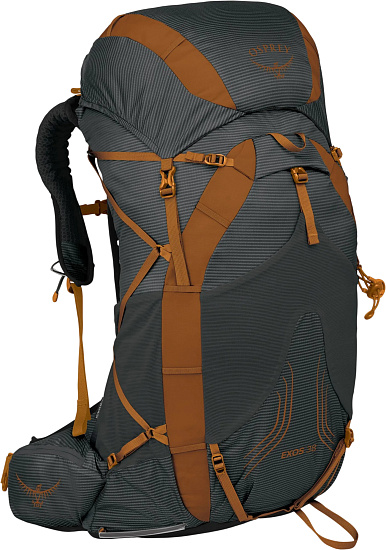 Рюкзак Osprey Exos 38 Dark Charcoal Grey - Фото 1 большая