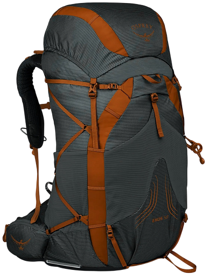 Рюкзак Osprey Exos 58 Dark Charcoal Grey - Фото 1 большая