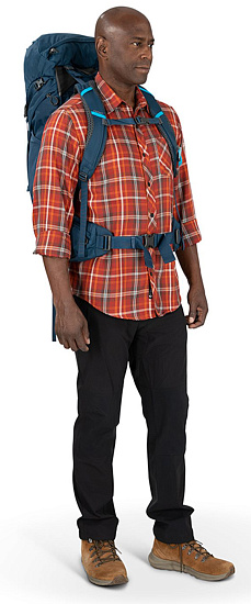 Рюкзак Osprey Kestrel 48 Atlas Blue - Фото 8 большая