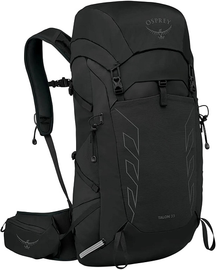 Рюкзак Osprey Talon 33 Black/Coal Grey - Фото 1 большая