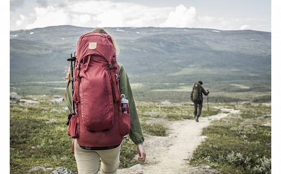 Рюкзак женский Fjallraven Abisko 55 Redwood - Фото 3 большая