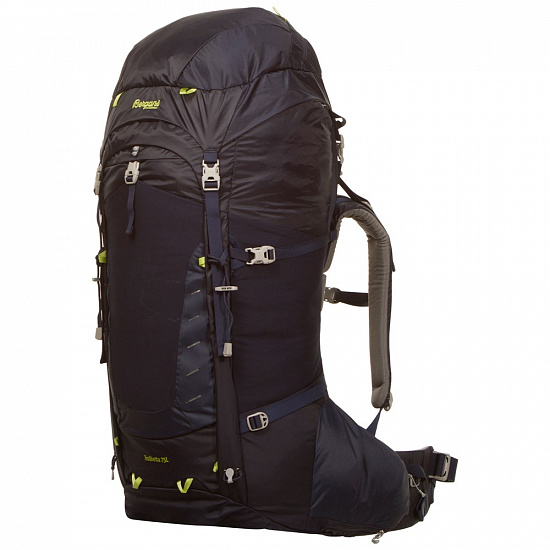 Рюкзак Bergans Trollhetta 75 Midnight Blue/Lime - Фото 1 большая
