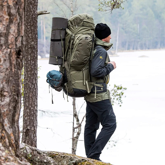 Рюкзак Bergans Alpinist V6 Large 130L Dark GreenMud/GreenMud - Фото 9 большая