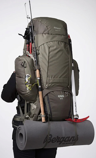 Рюкзак Bergans Alpinist V6 Medium 110L Dark GreenMud/GreenMud - Фото 5 большая