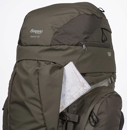 Рюкзак Bergans Alpinist V6 Medium 110L Dark GreenMud/GreenMud - Фото 9 большая