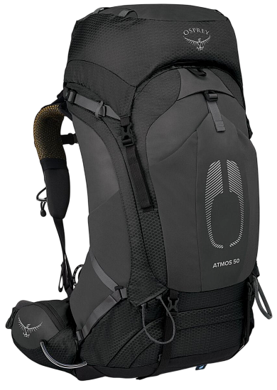 Рюкзак Osprey Atmos AG 50 Black - Фото 1 большая