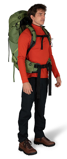 Рюкзак Osprey Atmos AG 50 Black - Фото 4 большая